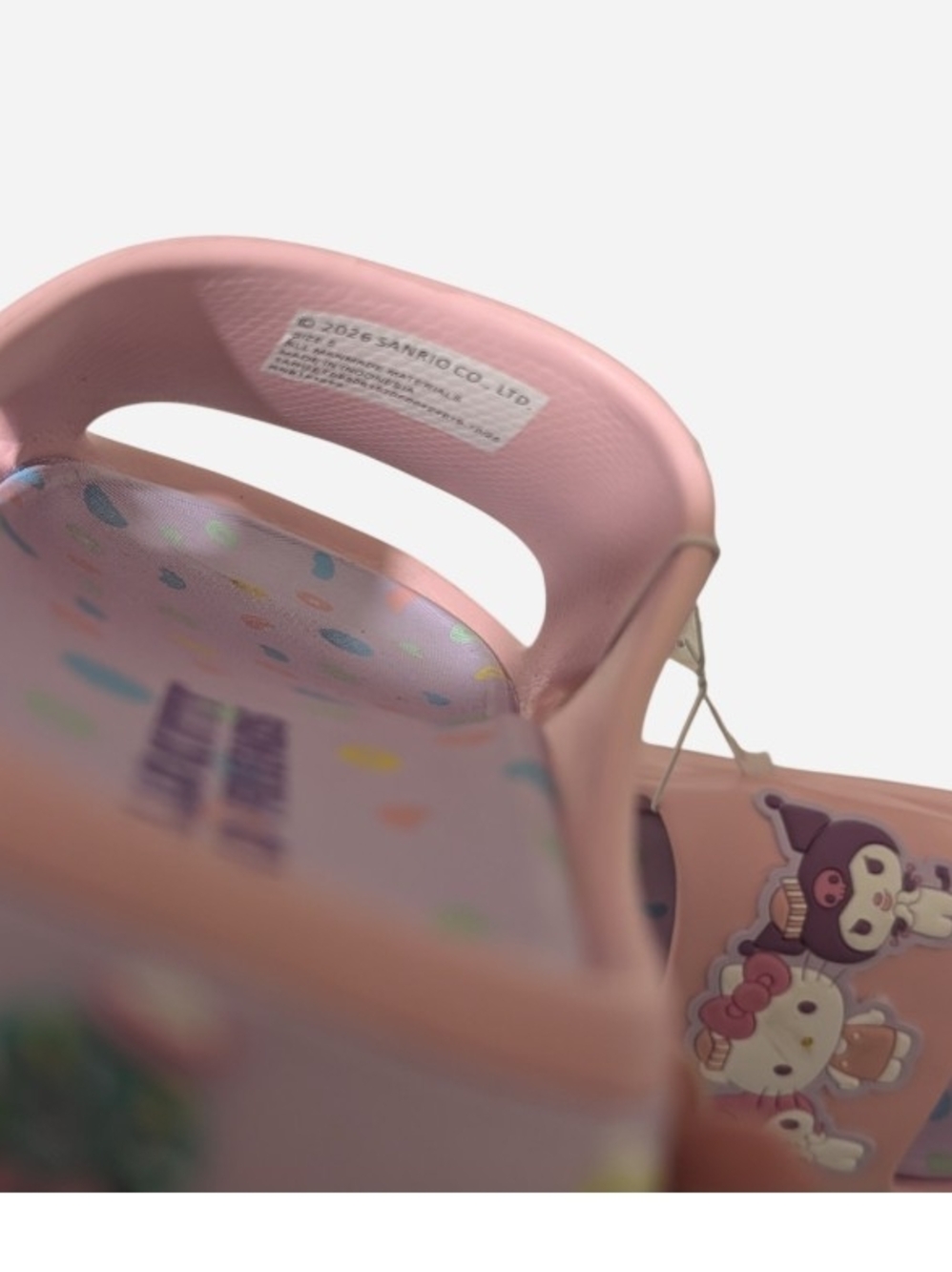 Hello Kitty & Friends Pink Kids Slide Sandals - Picture 6 of 9